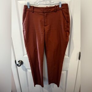 A New Day Dark Pumpkin Color Stretch Pants Size 8